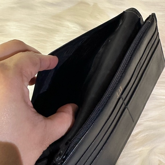 DUNHILL leather long wallet in black - Picture 11 of 17